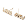 Word LOVE Alloy Studs Earrings for Women EJEW-H309-13KCG-2