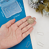 10Pcs 925 Sterling Silver Hoop Earring Findings STER-BBC0006-92B-S-3