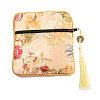 Chinese Style Floral Cloth Jewelry Storage Zipper Pouches AJEW-D063-01D-2