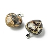 Natural Crazy Agate Pendants G-F820-10A-01-2