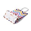 Wave Shaped Print Paper Packing Tote Bags CARB-R001-01C-2