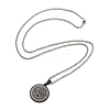 Retro Mandala 201 Stainless Steel Box Chain Constellation Pendant Necklaces for Women Men LS-NJEW-M223-01G-3