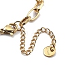 304 Stainless Steel Link Chains Bracelets BJEW-P343-02G-4