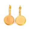 Brass Leverback Earring Findings KK-C1244-NRG-2