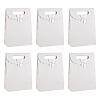 Rectangle Paper Gift Bags CARB-WH0017-14B-04-1