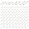 200Pcs 4 Styles Iron Back Bar Pins IFIN-ME0001-21A-1