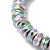 Baking Painted Synthetic Non-magnetic Hematite Beads Strands G-I364-M01-01-3