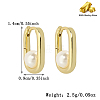 Fashionable S925 Sterling Silver Rectangle Hoop Earrings YL1493-1-2