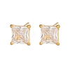304 Stainless Steel Micro Pave Cubic Zirconia Stud Earrings EJEW-Z165-01G-01-1