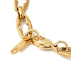 304 Stainless Steel Cross Link Chain Necklaces for Women Men NJEW-JN05433-01-5