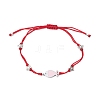 Nylon Braided Bead Bracelets for Women Men BJEW-JB11312-3