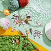 20Pcs 10 Colors Cat Alloy Enamel Pendant Locking Stitch Markers HJEW-WH00158-2