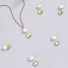 6Pcs Brass & Natural Pearl Heart Pendants KK-BBC0019-31-7