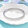 304 Stainless Steel Rhinestone Bangles for Women BJEW-Z092-13P-2