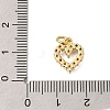 Rack Plating Brass Micro Pave Cubic Zirconia Pendants ZIRC-F142-14B-G-3