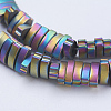 Electroplate Non-magnetic Synthetic Hematite Beads Strands G-J379-A03-F-2