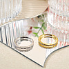2Pcs 2 Colors Alloy with Crystal Rhinestone Finger Rings RJEW-TADJ0001-01A-4