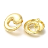 Rack Plating Big Conch Snail Brass Stud Earrrings EJEW-L097-09G-2