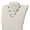 Natural Rose Quartz Beaded Necklaces NJEW-JN03099-03-5