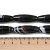 Natural Striped Agate/Banded Agate Beads Strands G-S280-10F-5