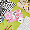 12 Sheets 2 Colors Letter A~Z PVC Waterproof Self-Adhesive Stickers STIC-GA0001-21-4