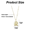 1Pc Initial Letter Brass Pendant Necklaces NJEW-YW0001-24R-2