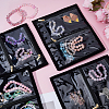 Portale Travel Velvet and PVC Loose Leaf Binder Jewelry Bags AJEW-WH0673-27A-4