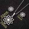 201 Stainless Steel Pendant Necklaces & Stud Earrings Sets FS-WGB00D6-04-1