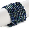 Natural Chrysocolla and Lapis Lazuli Beads Strands G-Z150-A04-4mm-2