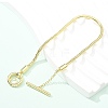 Brass Snake Chain Bracelets for Men Women BJEW-G736-05G-2