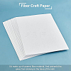 BENECREAT 10Pcs Rectangle Ceramic Fiber Paper Gasket DIY-BC0004-41-4