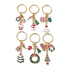 Christmas Alloy Enamel Keychain KEYC-JKC00910-1