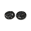 304 Stainless Steel Textured Disc Charms STAS-Q336-11A-B-2