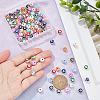  100Pcs 10 Colors CCB Plastic Beads FIND-NB0003-12-3