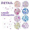 Craftdady 240G 8 Colors AB-Color Plated DIY 3D Nail Art Decoration Mini Glass Beads EGLA-CD0001-06-4