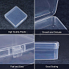 Transparent Plastic Bead Containers CON-BC0004-62-5