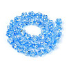 Handmade Foil Lampwork Beads Strands FOIL-T008-06E-1