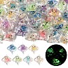 10Pcs Luminous Transparent Resin Pendants RESI-YW0004-44G-2