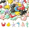 10Pcs 304 Stainless Steel Enamel Charms STAS-YW0003-43A-2