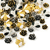 60Pcs 10 Style Alloy Enamel Cabochons MRMJ-TA0001-25-3