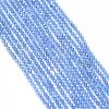 Natural Blue Chalcedony Bead Strands G-G914-2mm-16-1