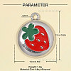 Zinc Alloy with Red Enamel Charms AL-OY001-41P-2