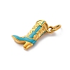 304 Stainless Steel Enamel Pendants STAS-I331-27G-03-2