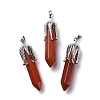 Natural Red Jasper Big Pointed Pendants G-E059-03AS-07-1