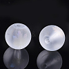 Autumn Theme Electroplate Transparent Glass Beads X-EGLA-S178-01I-2