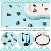 120Pcs 6 Styles Tibetan Style Alloy Cord End FIND-NB0004-49-4