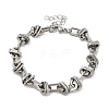 304 Stainless Steel Oval Link Chains Bracelets for Men & Women BJEW-D042-40P-4