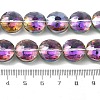 Electroplate Transparent Glass Beads Strands EGLA-M032-01A-FR01-3