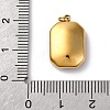 High Polished 316 Stainless Steel Faceted Glass Pendants STAS-K258-48G-02-3