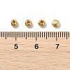 SHEGRACE Brass Textured Round Beads XGRPCU658-297G-3
